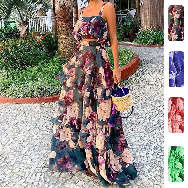 Romper Floral Print - Completi due pezzi da donna con