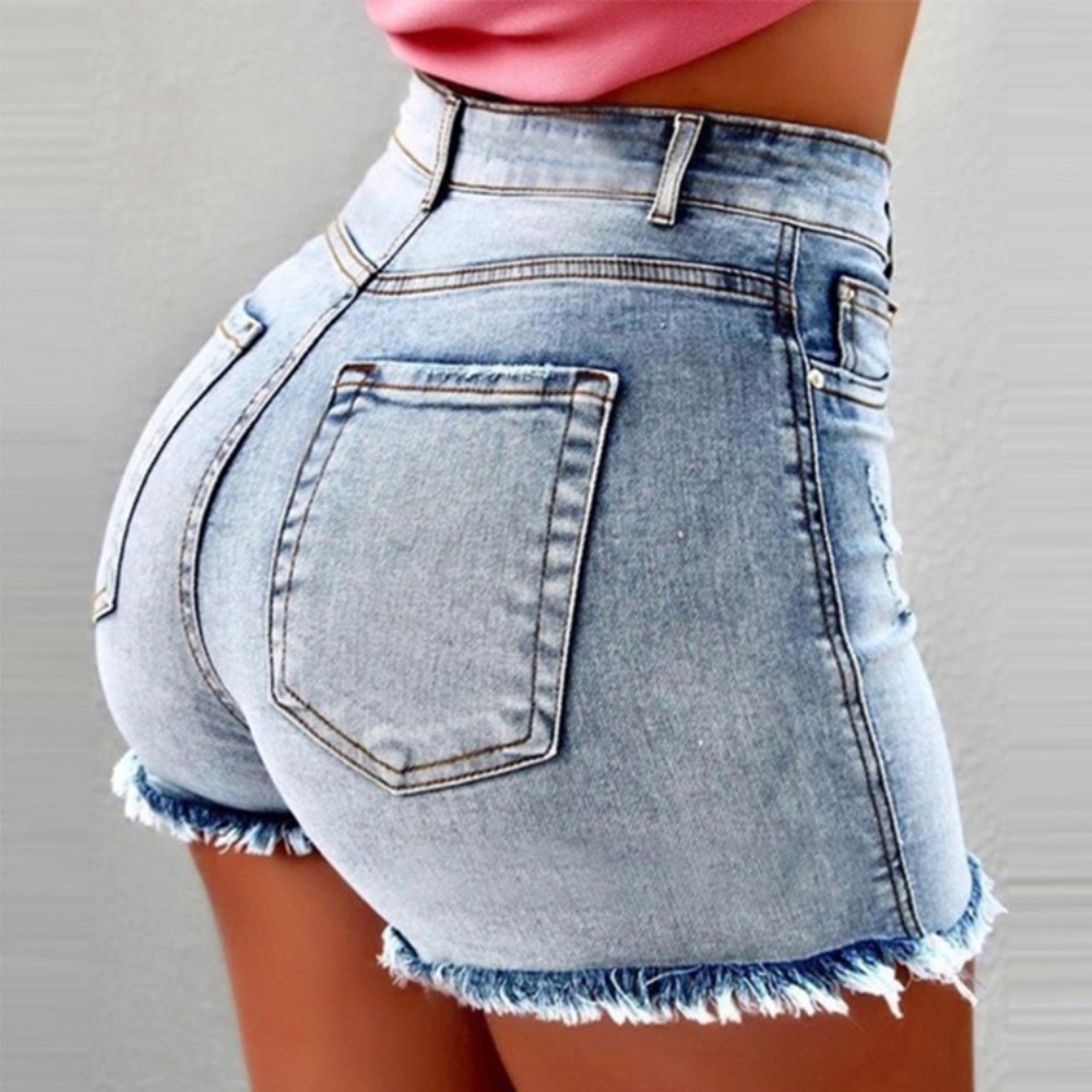 Shorts Denim Frayed - Shorts in denim da donna a