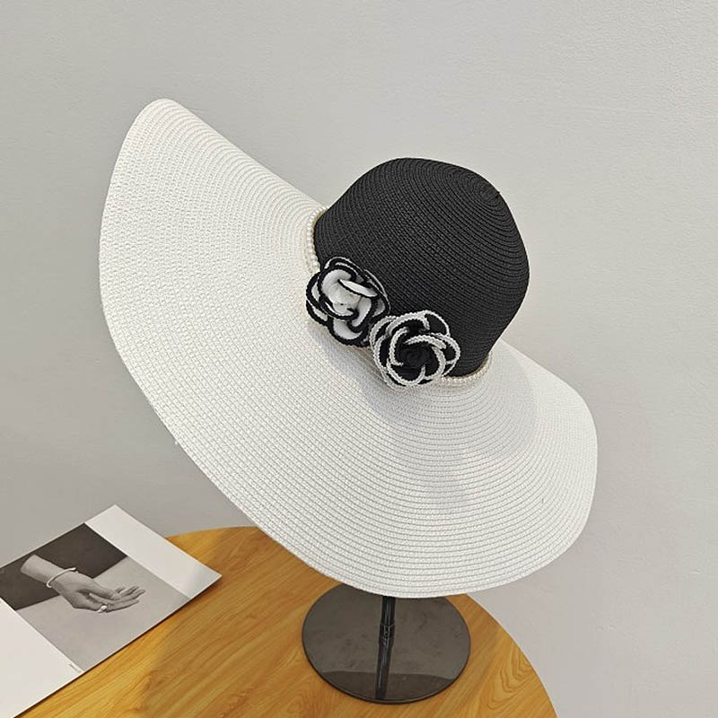 Hat Floppy Wide - Cappello estivo a tesa larga bicolore
