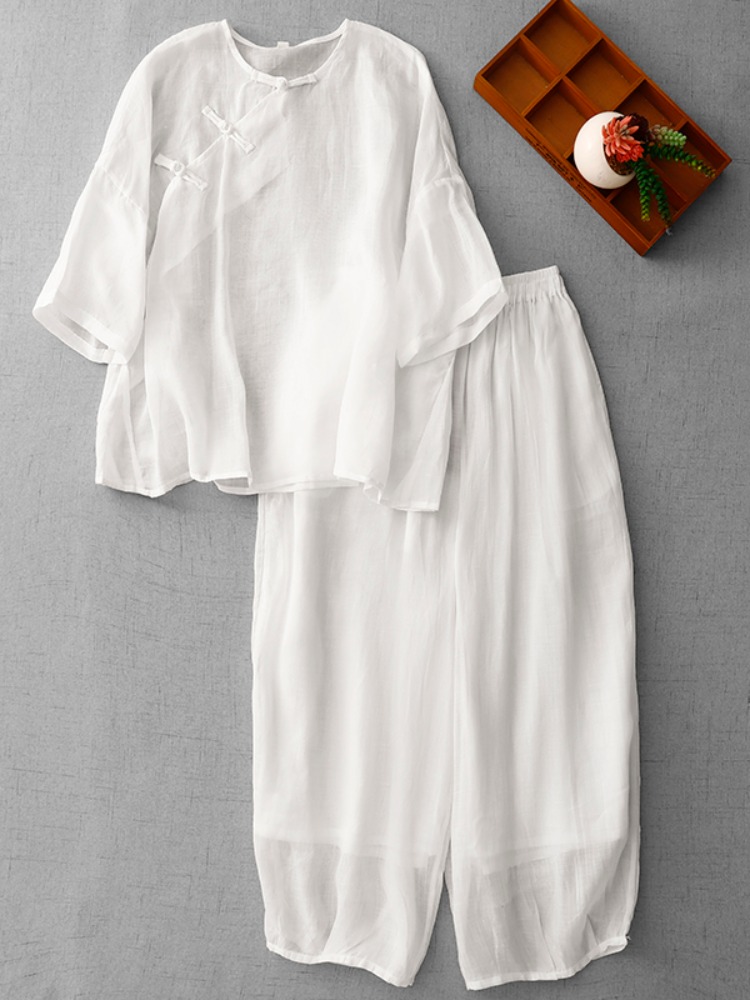Linen Pant Wide - Nuovo Completo Estivo da Donna in
