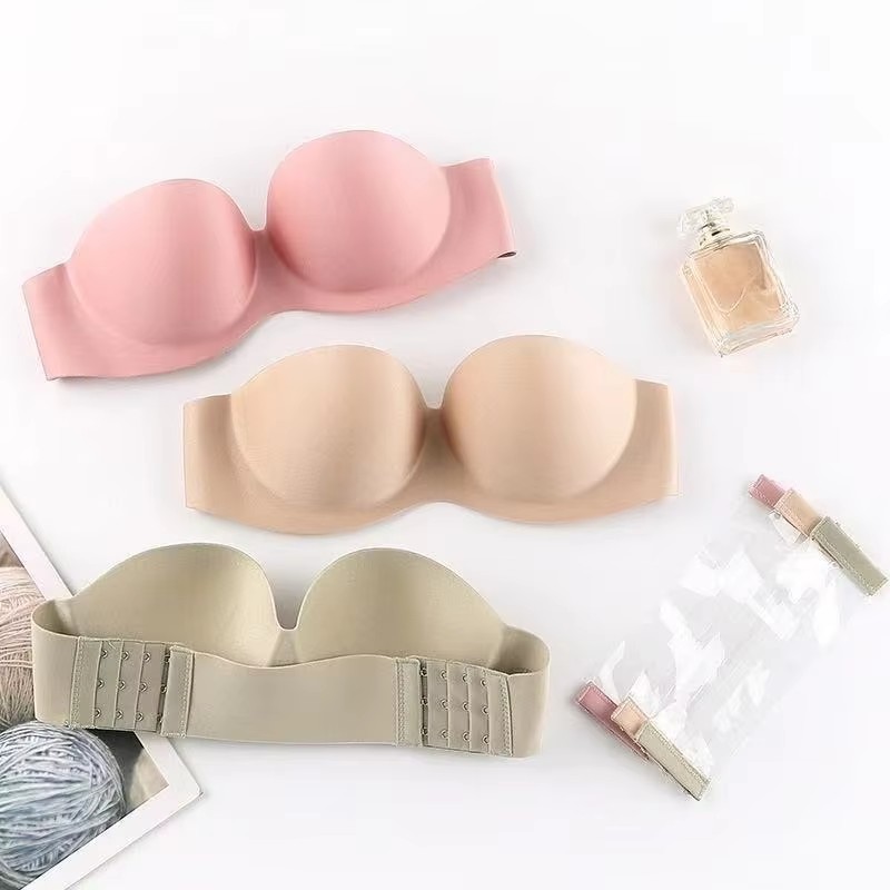 Bralette Triangle Set - Reggiseno sexy senza spalline da donna,