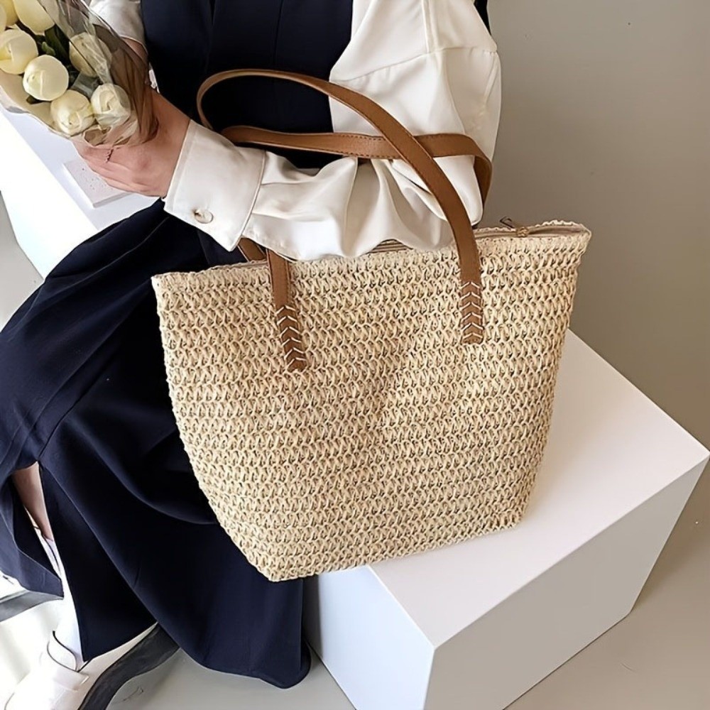 Borsa Tote in Paglia Intreccia - Tote Bag Beach recensione e prezzo
