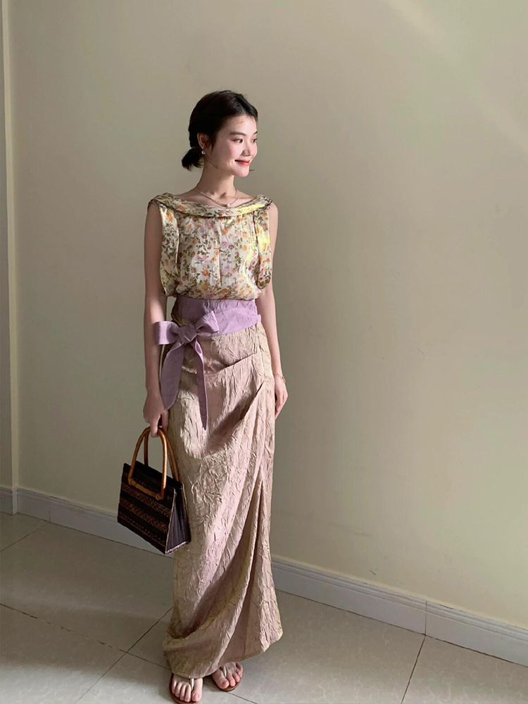 Completo XZY vintage floreale  - Midi Skirt Floral recensione e prezzo