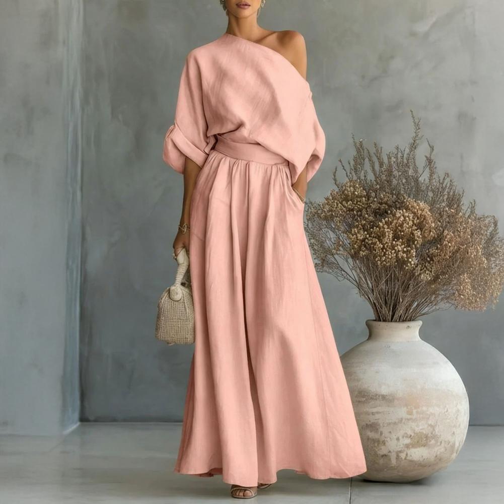 Completo elegante da donna con - Blouse Off Shoulder recensione e prezzo