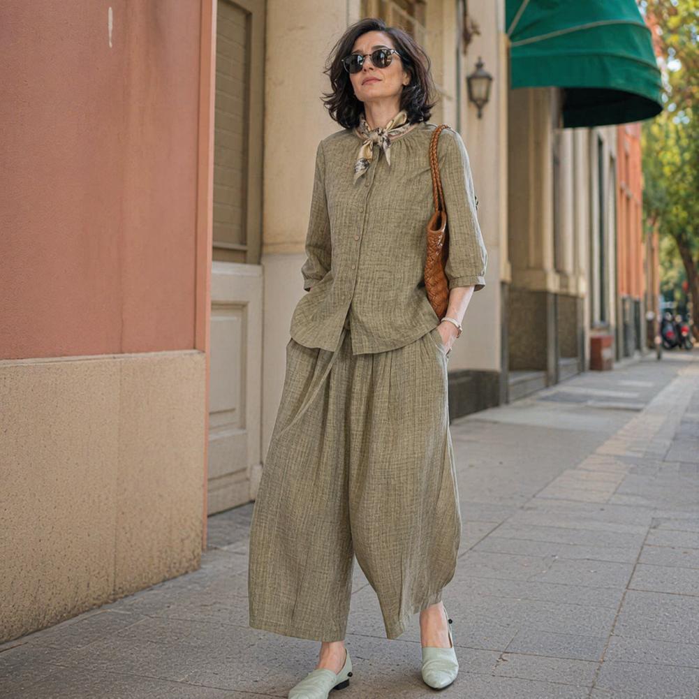 Completo Casual da Donna Tagli - Linen Pant Wide recensione e prezzo