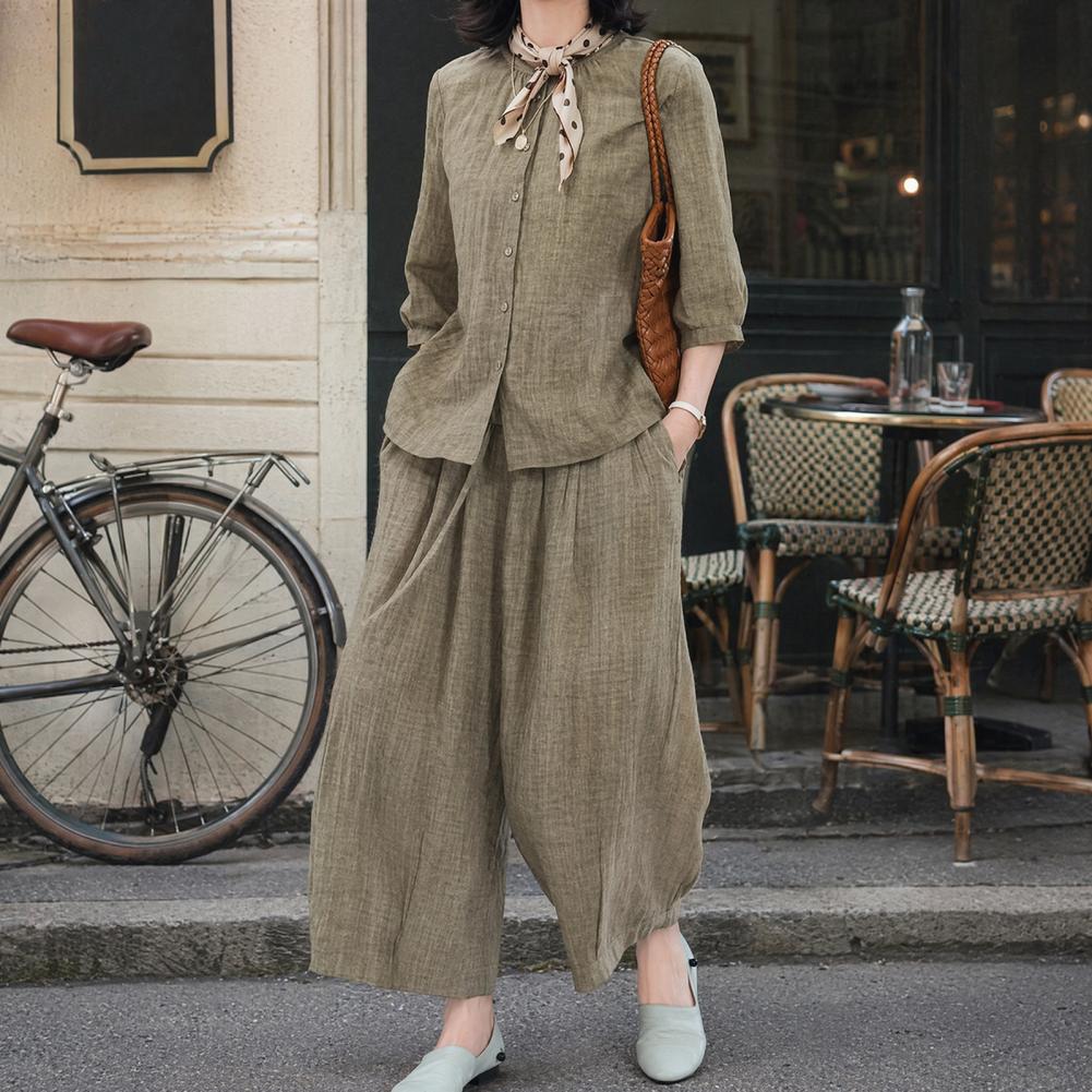 Completo Casual da Donna Tagli - Linen Pant Wide recensione e prezzo