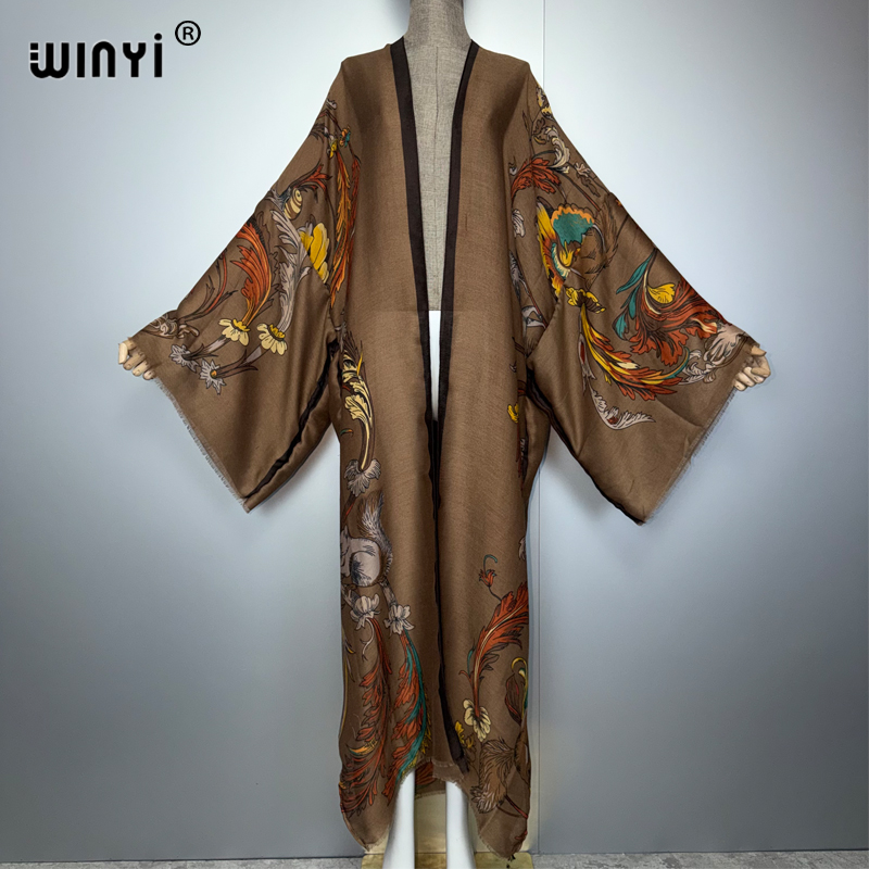 WINYI Abito lungo kimono boho  - Cover Up Kaftan recensione e prezzo