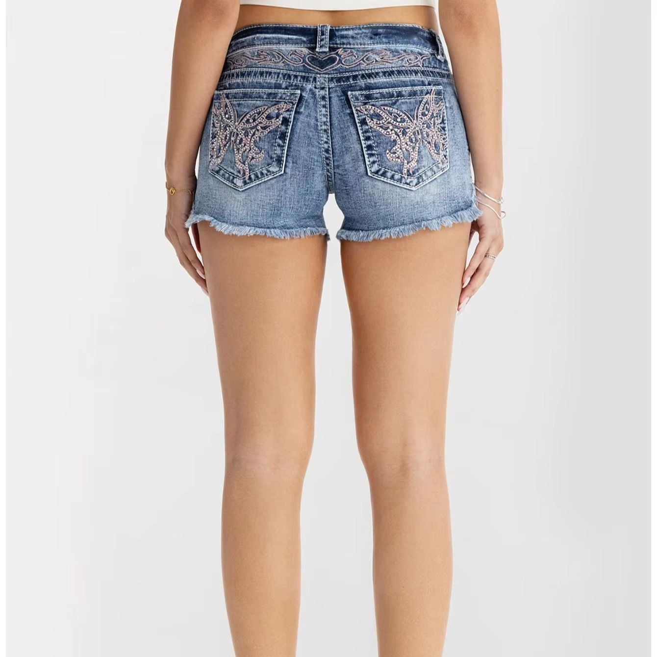 Abbigliamento Donna: Shorts in - Shorts Denim Frayed recensione e prezzo