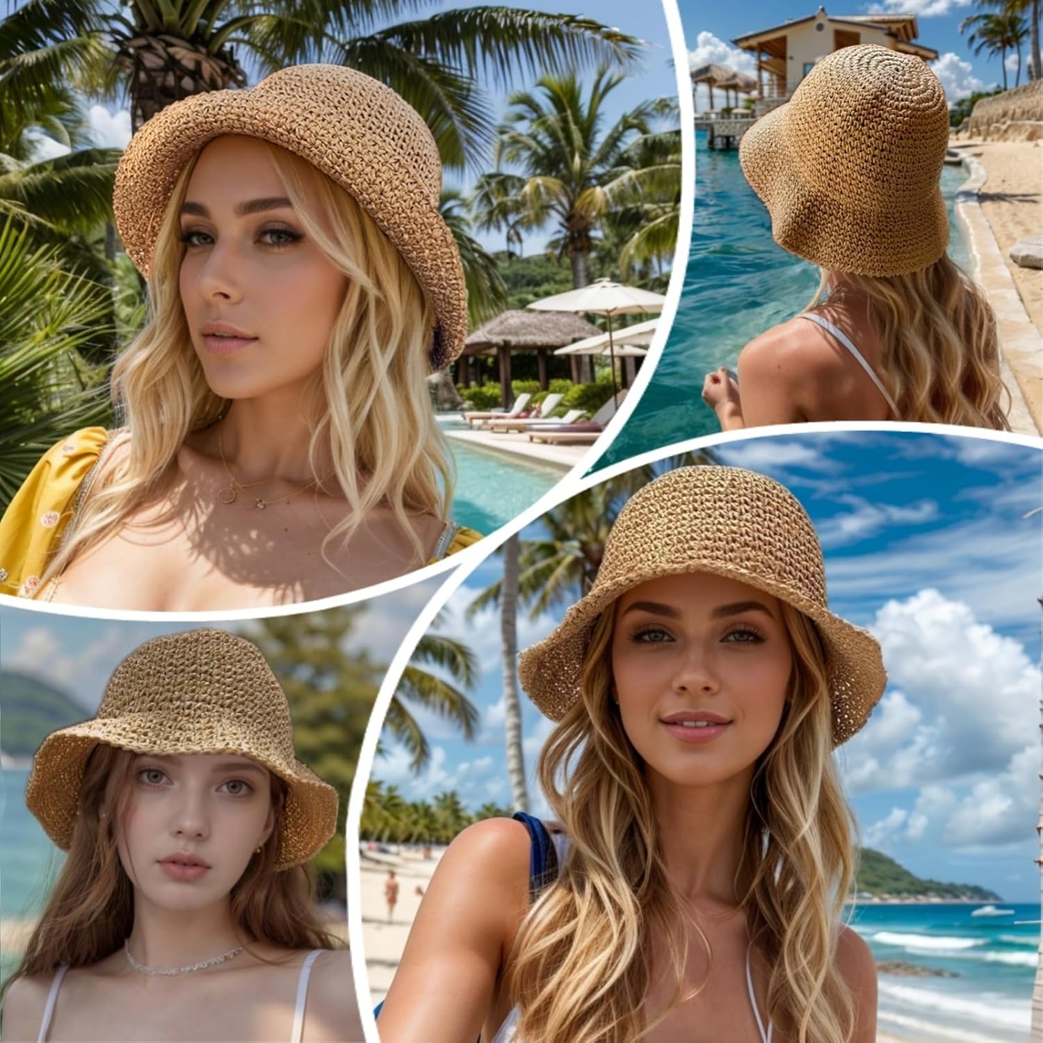 Cappelli di Paglia da Spiaggia - Hat Floppy Wide recensione e prezzo
