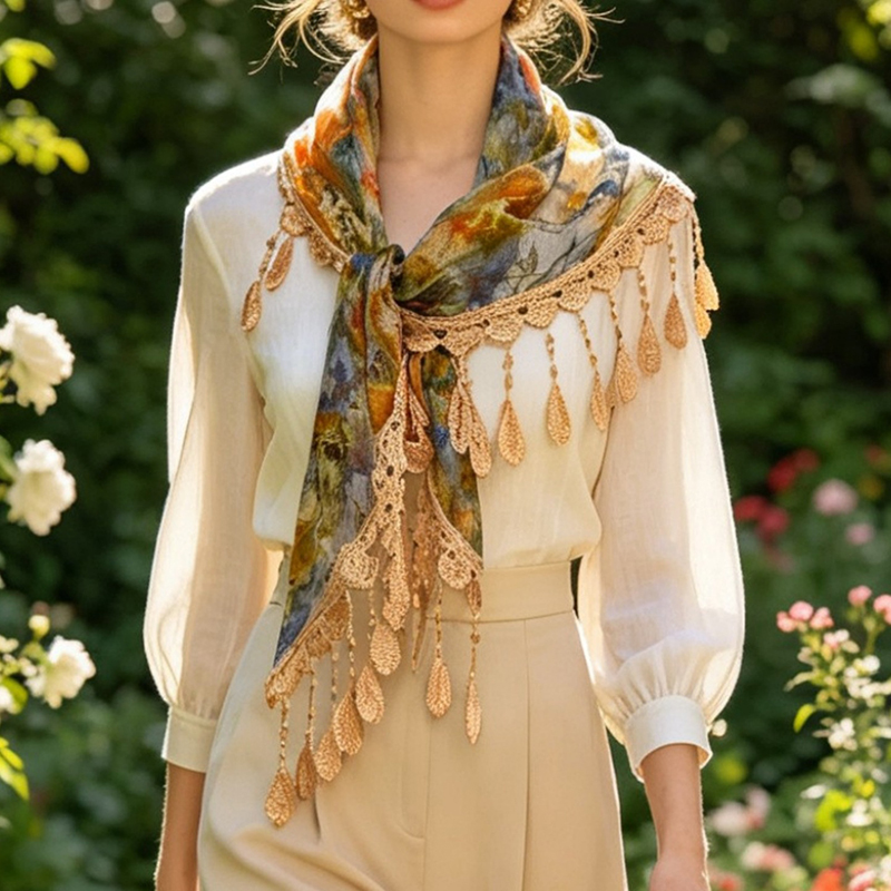 Fascia in pizzo floreale vinta - Cover Up Kaftan recensione e prezzo