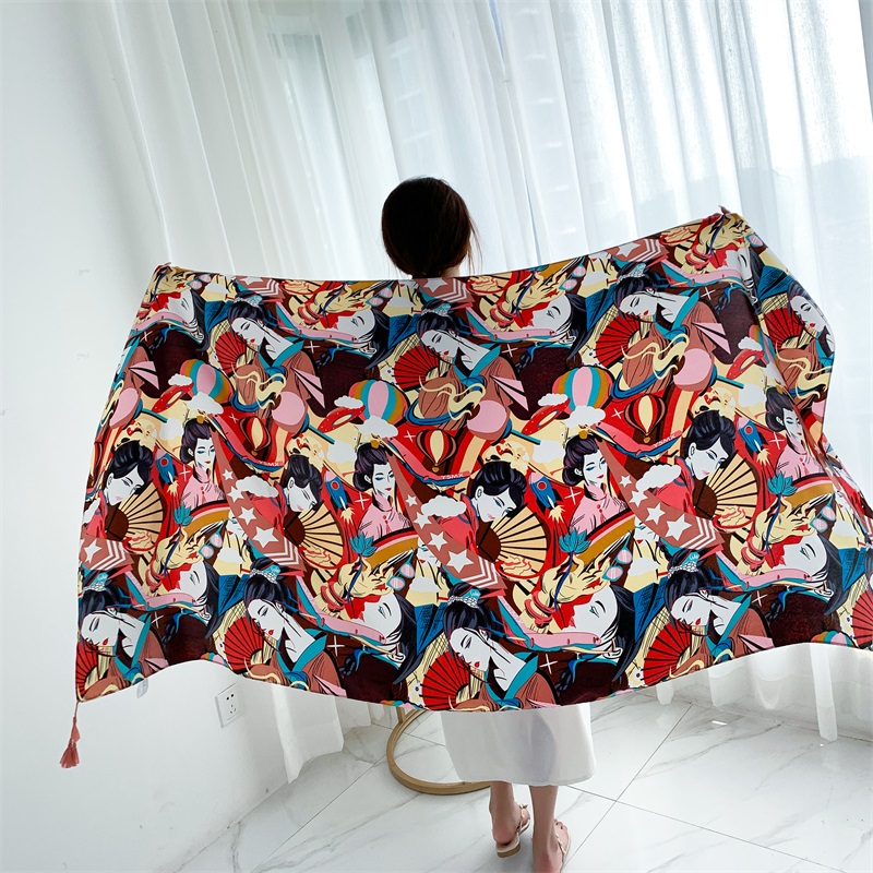 90x185cm cotone lino stampa es - Linen Dress Wrap recensione e prezzo